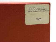 1:18 Ferrari 288 GTO Evoluzione Rosso Corsa Black Wheels - LookSmart