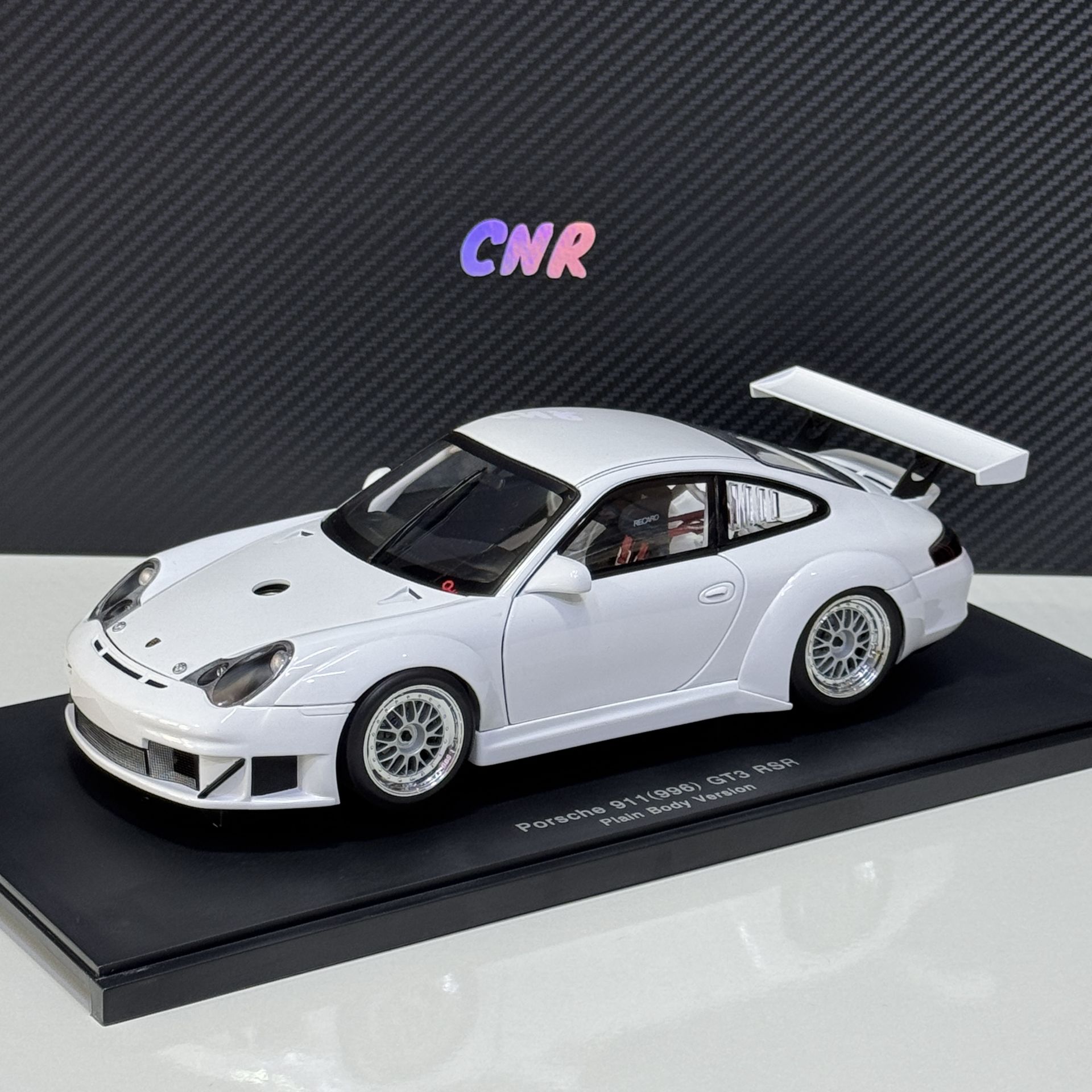 1:18 Porsche 911 996 GT3 RSR 2005 Plain Body White - Autoart