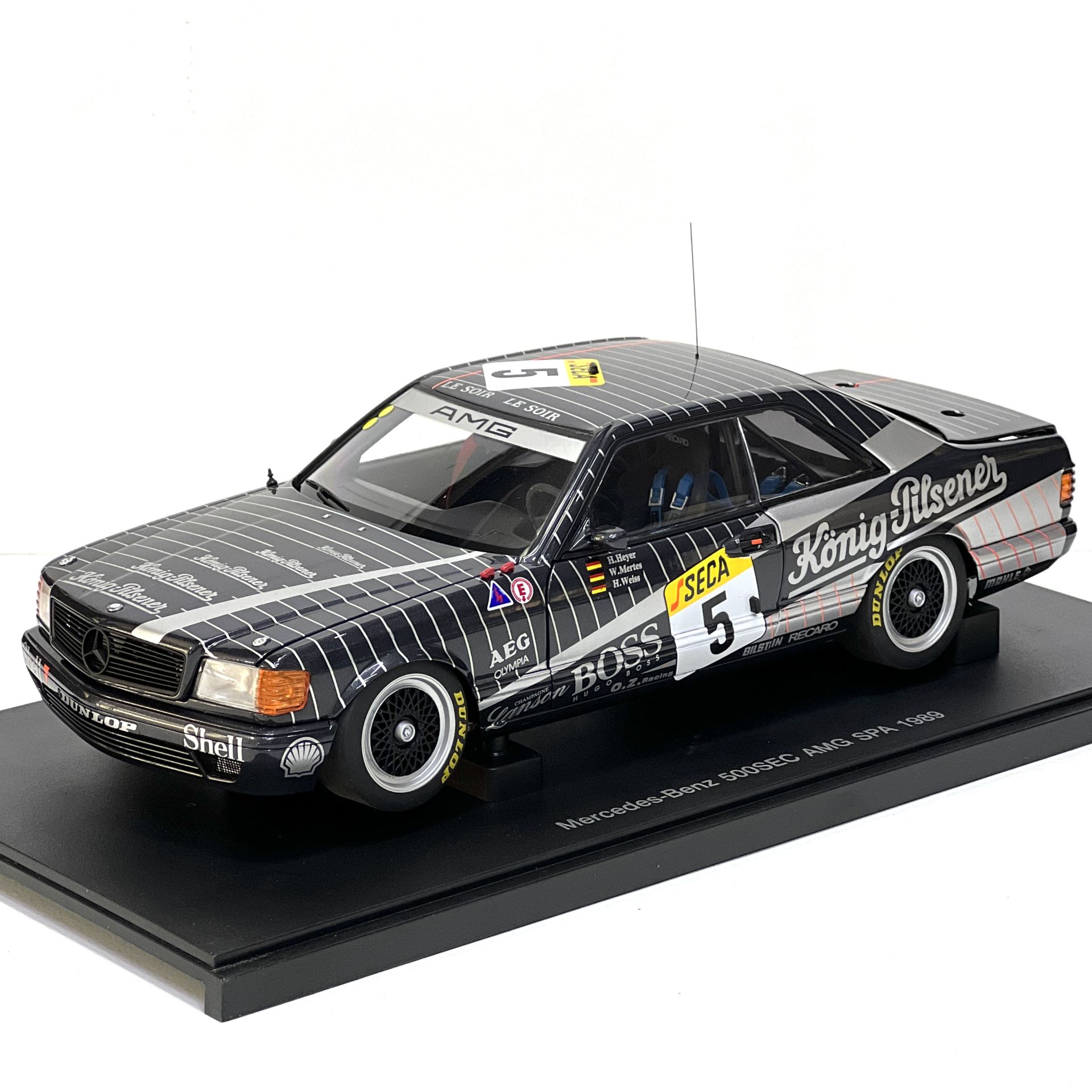 1:18 Mercedes-Benz 500 SEC AMG Hans Heyer 1989 Spa- Autoart