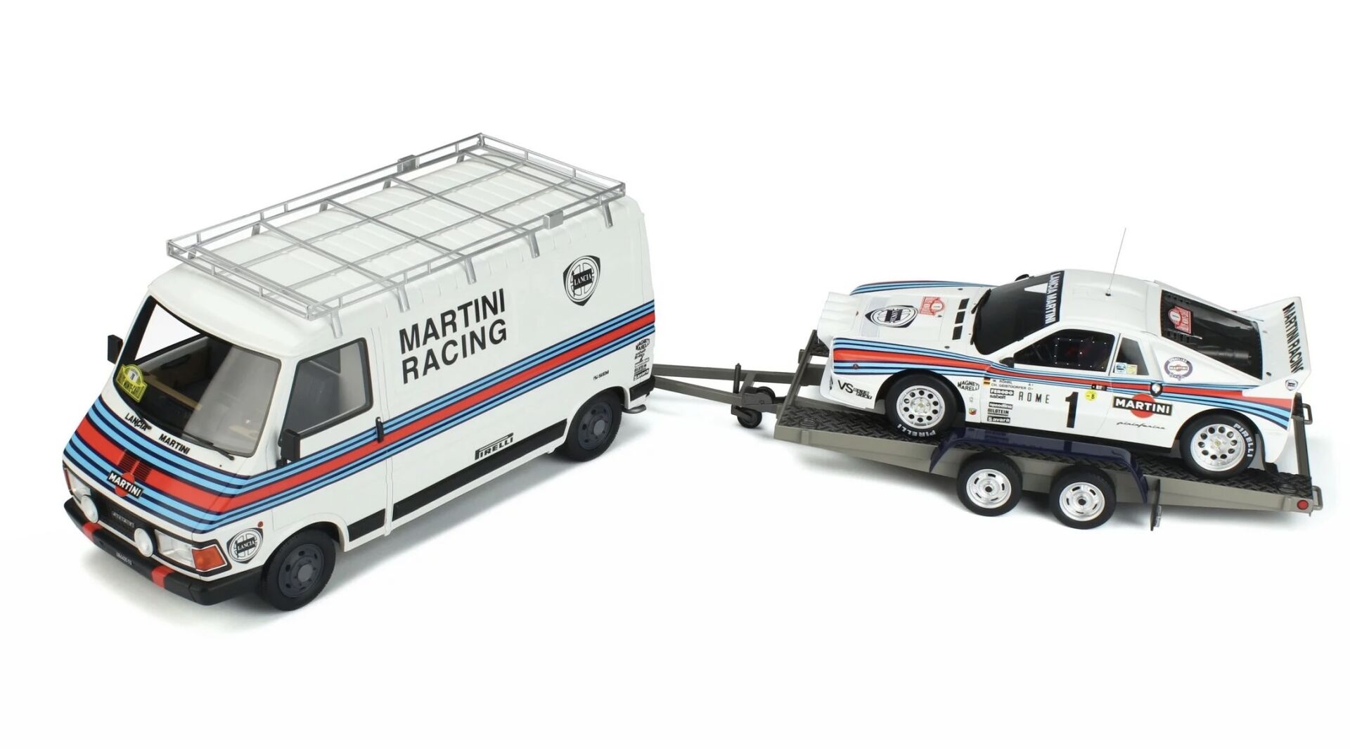 1:18 FIAT 242 + Lancia 037 + Trailer 1983 Monte Carlo - Otto