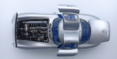 1:18 Mercedes-Benz 300 SLR Uhlenhaut 1955 Blue Interior - CMC