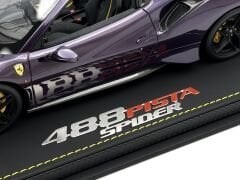 1:18 Ferrari 488 Pista Spider Hong Kong Violet Limited 24 pcs. - BBR Models