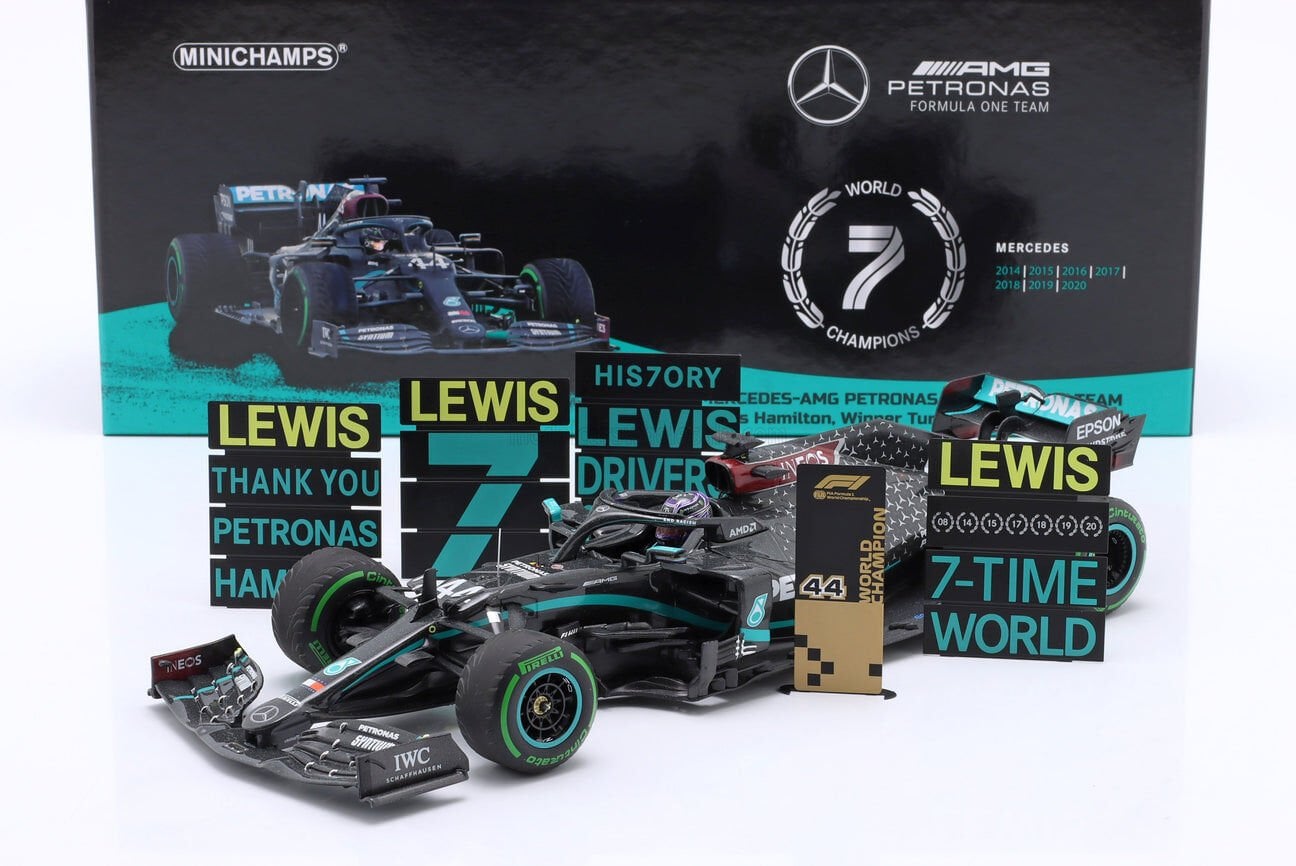1:18 Mercedes-AMG W11 Hamilton 7 Time World Champion - Minichamps