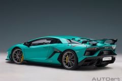 1:18 Lamborghini Aventador SVJ Blu Glauco 2018 - Autoart