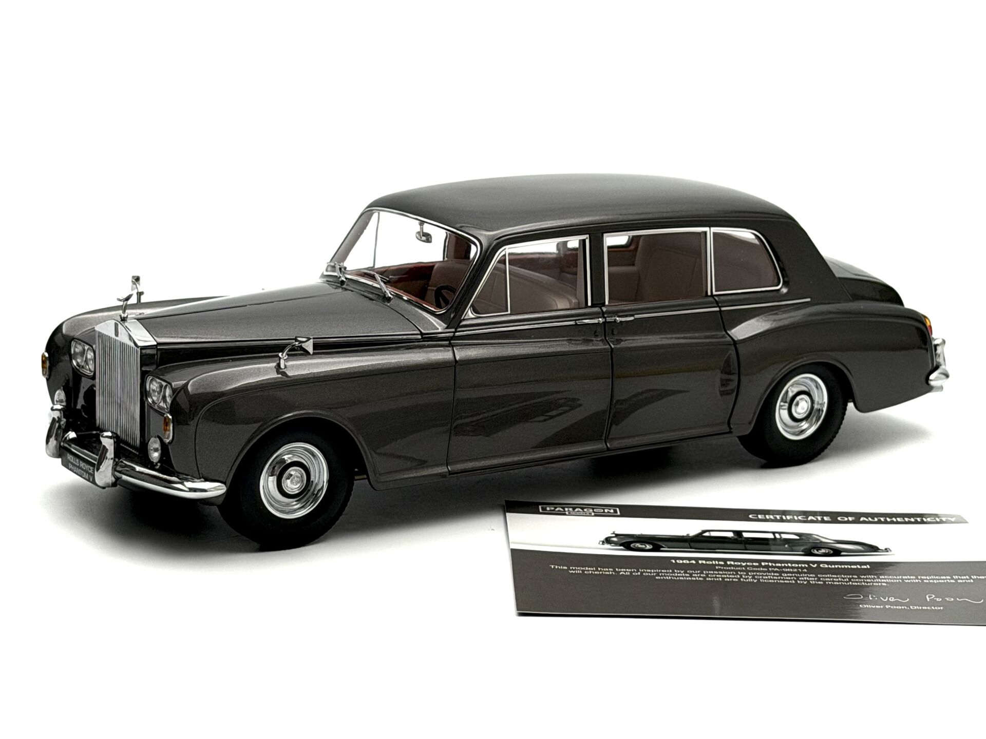 1:18 Rolls-Royce Phantom V MPW Gunmetal Grey 1964 - Paragon