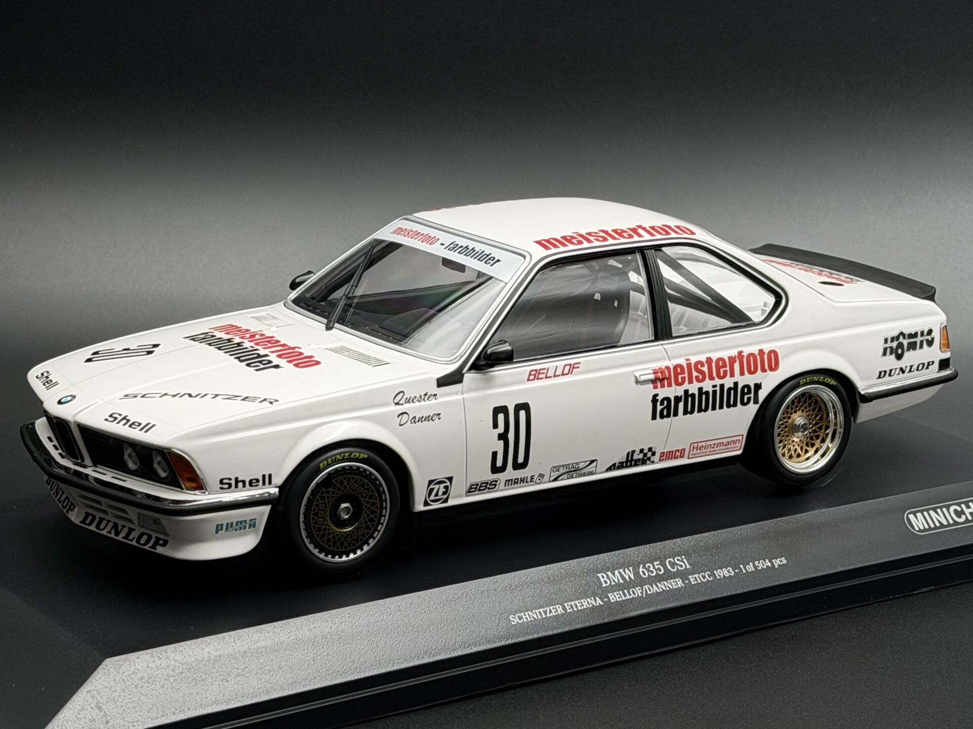1:18 BMW 635 CSI E24 ETCC 1983 Team Schnitzer - Minichamps