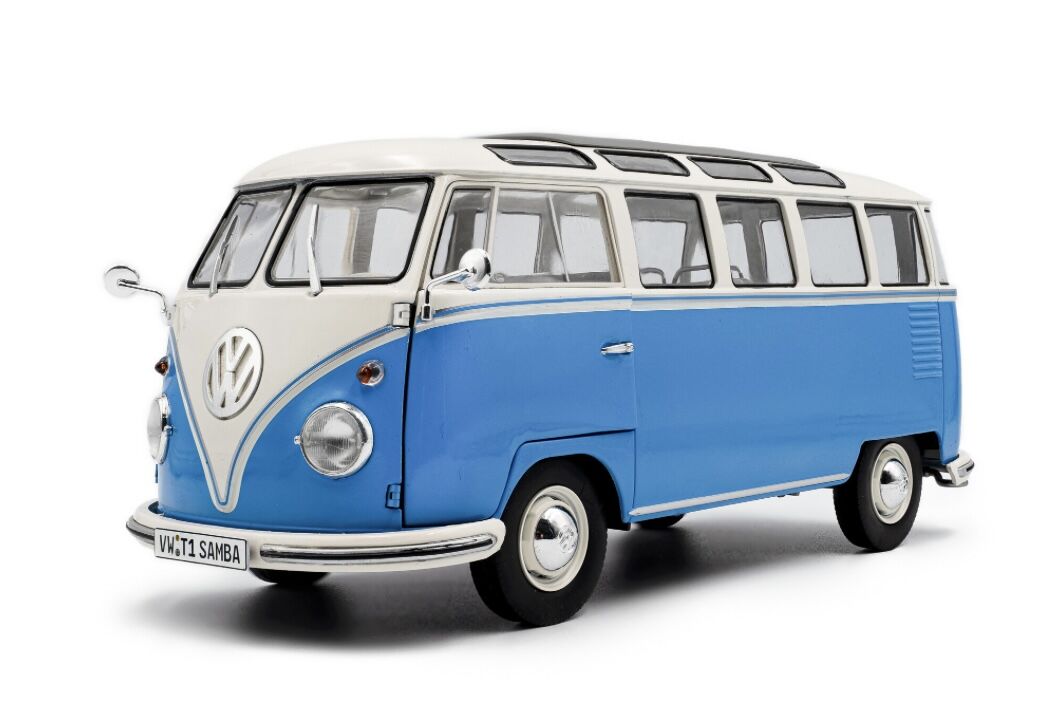 1:18 Volkswagen Samba T1 1961 Blue - Solido