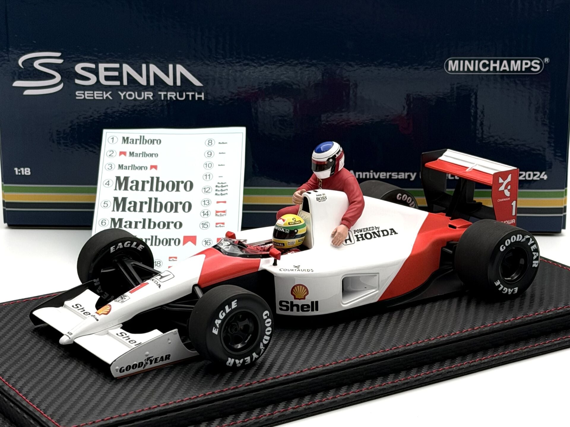 1:18 McLaren MP4/6 Ayrton Senna Jean Alesi TAXI 1991 - Minichamps