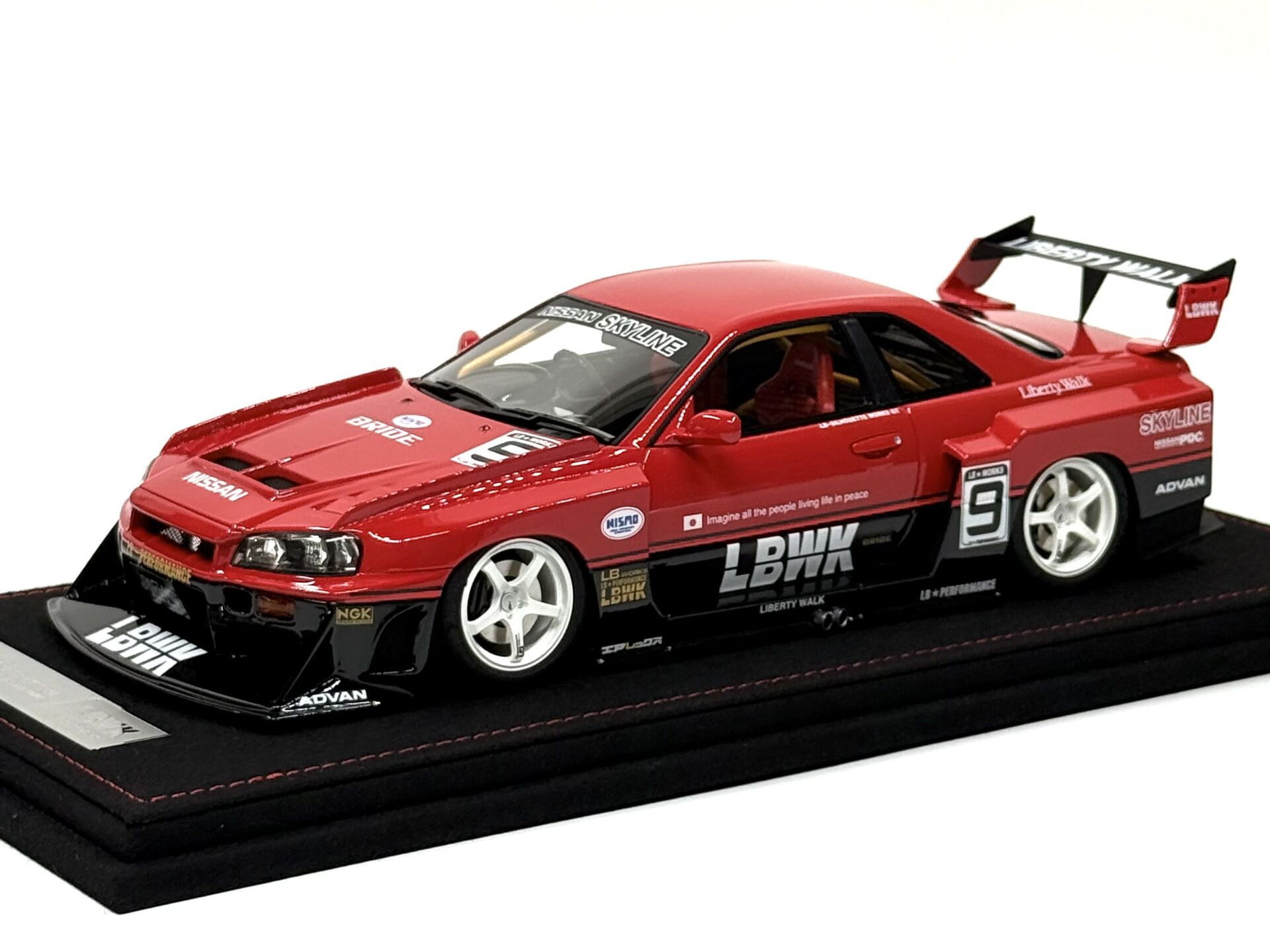 1:18 Nissan Skyline ER34 LBWK Super Silhouette 2020 NO:9 - INNO