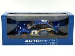 1:18 Subaru Impreza WRC 2001 Rally Portugal Solberg #6 - Autoart