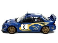 1:18 Subaru Impreza WRC 2001 Rally Portugal Solberg #6 - Autoart