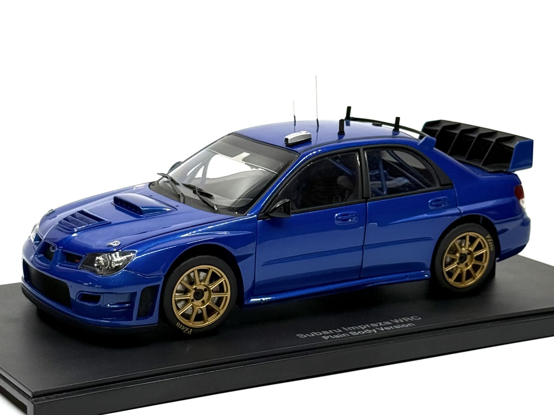 1:18 Subaru Impreza WRC 2006 Plain Body Version Blue - Autoart