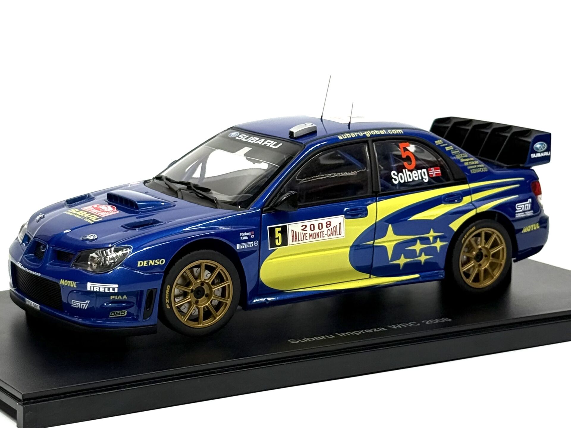 1:18 Subaru Impreza WRC 2008 Rally Monte Carlo #5 80890- Autoart