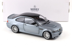 1:18 BMW M3 CSL E46 Coupe 2003 Grey Met - Norev