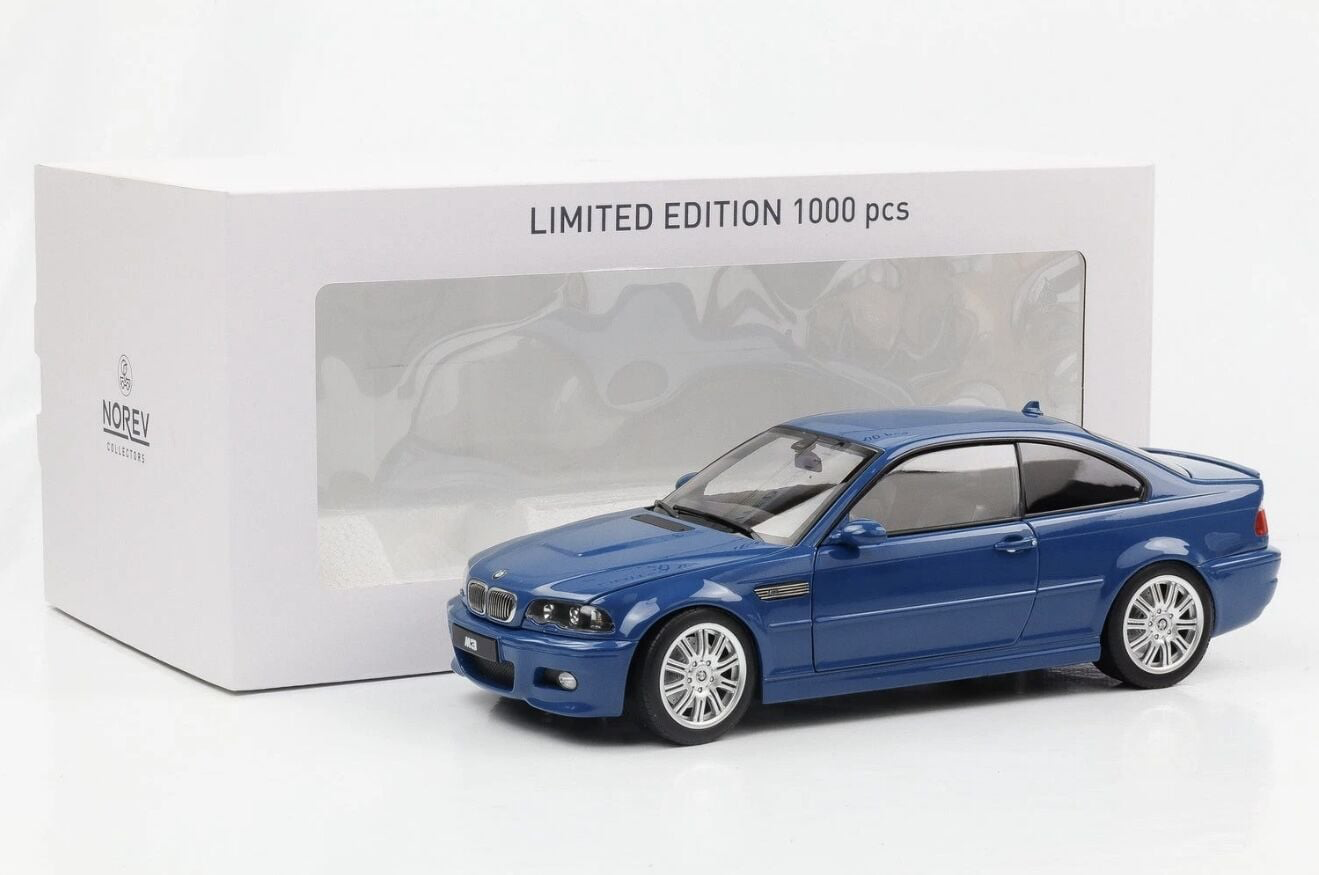 1:18 BMW M3 E46 Coupe 2000 Blue - Norev