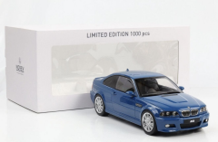 1:18 BMW M3 E46 Coupe 2000 Blue - Norev