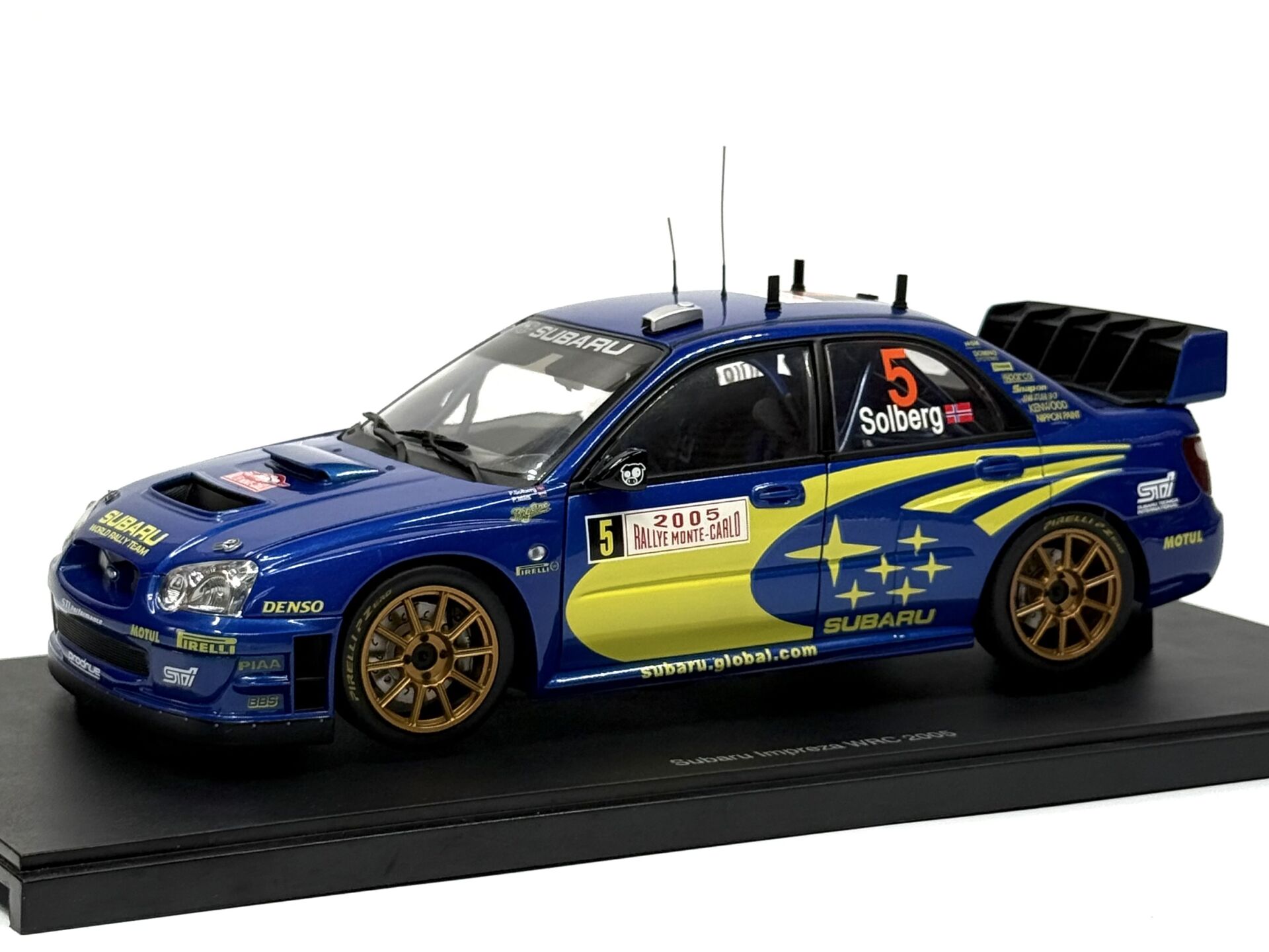 1:18 Subaru Impreza WRC 2005 Rally Monte Carlo #5 80591 - Autoart