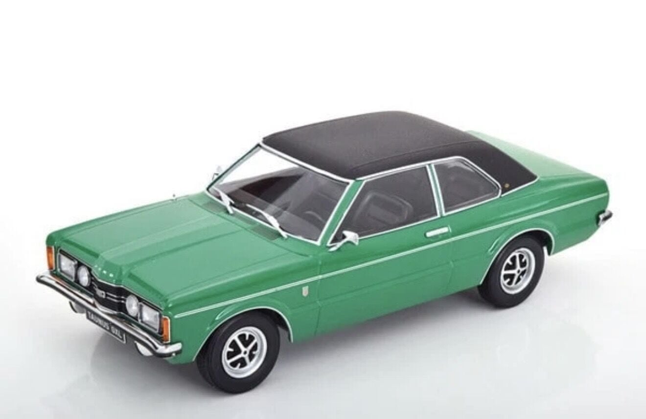 1:18 Ford Taunus GXL Limousine Green / Black 1971 - KK Scale