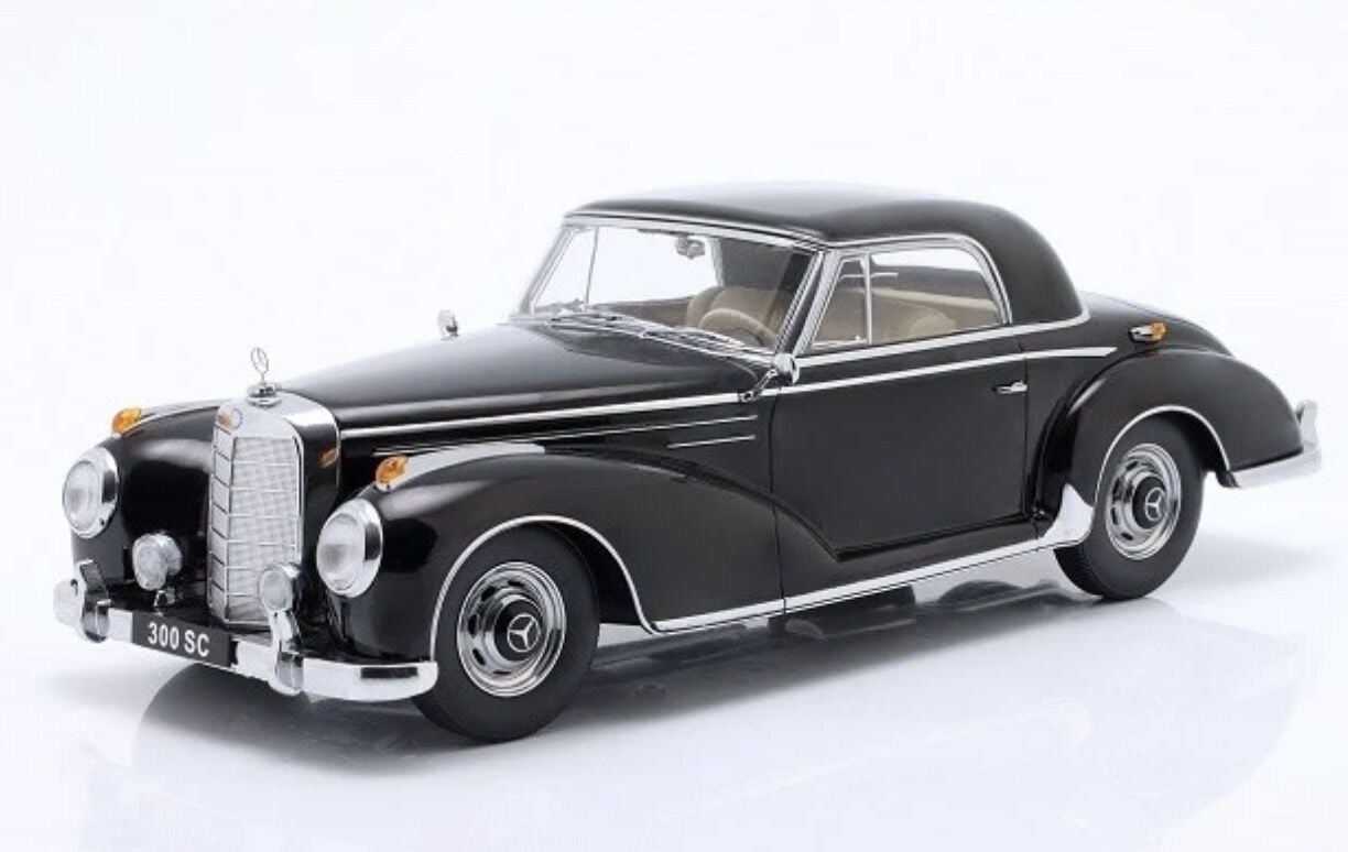 1:18 Mercedes-Benz 300SC Coupe W188 Black 1955 - KK Scale
