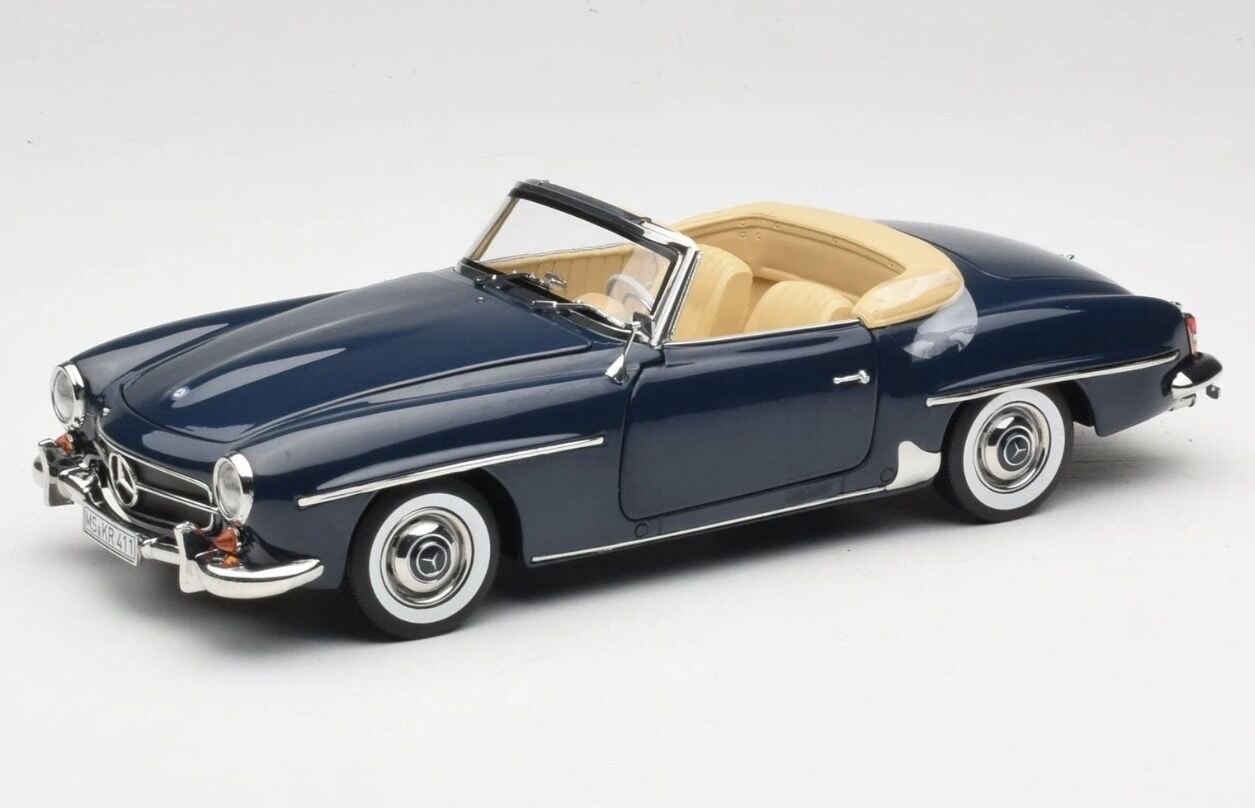 1:18 Mercedes-Benz 190 SL W121 Middle Blue 1955 - Norev