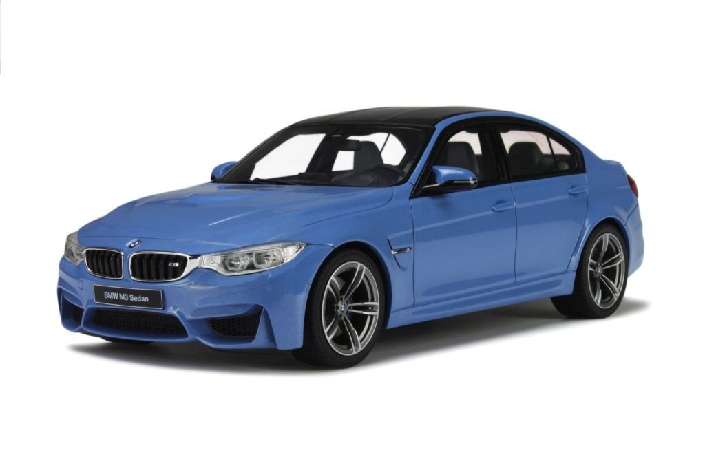 1:18 BMW M3 F80 Sedan Yas Marina Blue GT055 - GT Spirit