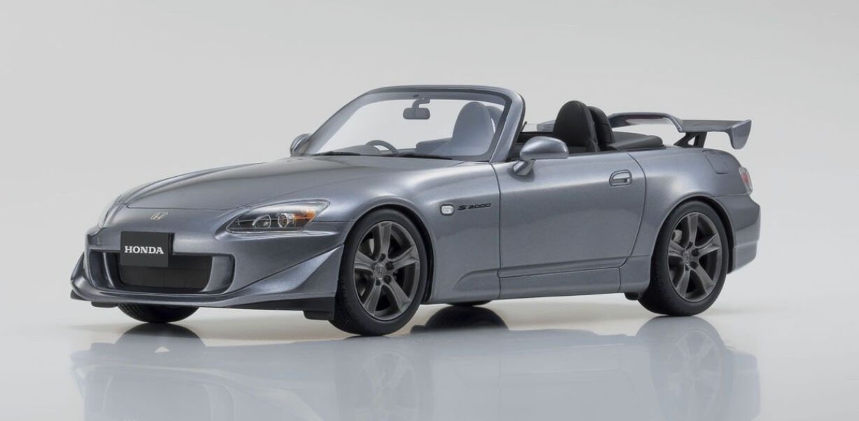 1:18 Honda S2000 Type S Gray Silver OTM768 - OTTO Kyosho Exclusive