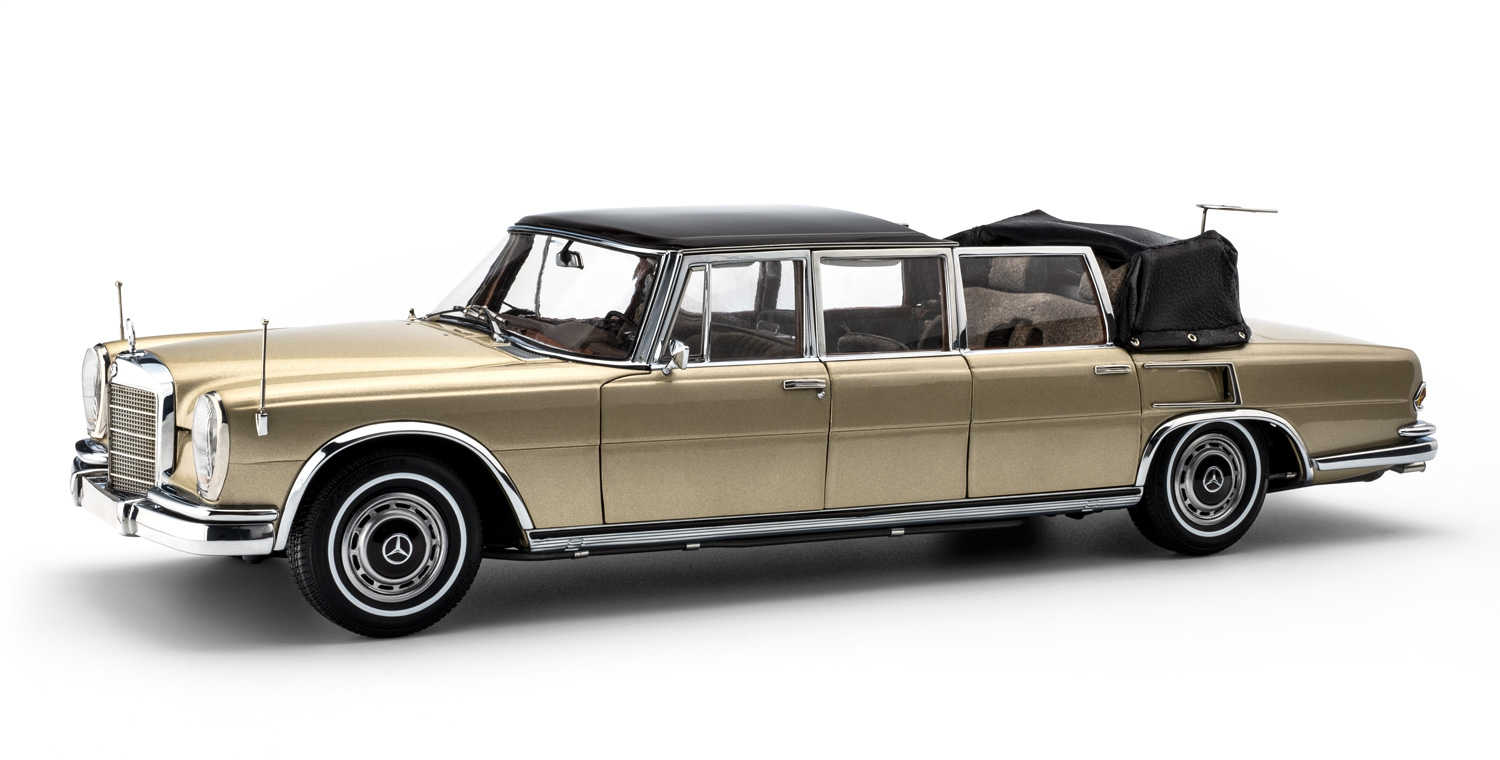 1:18 Mercedes-Benz 600 Pullman W100 Landaulet Beige - CMC