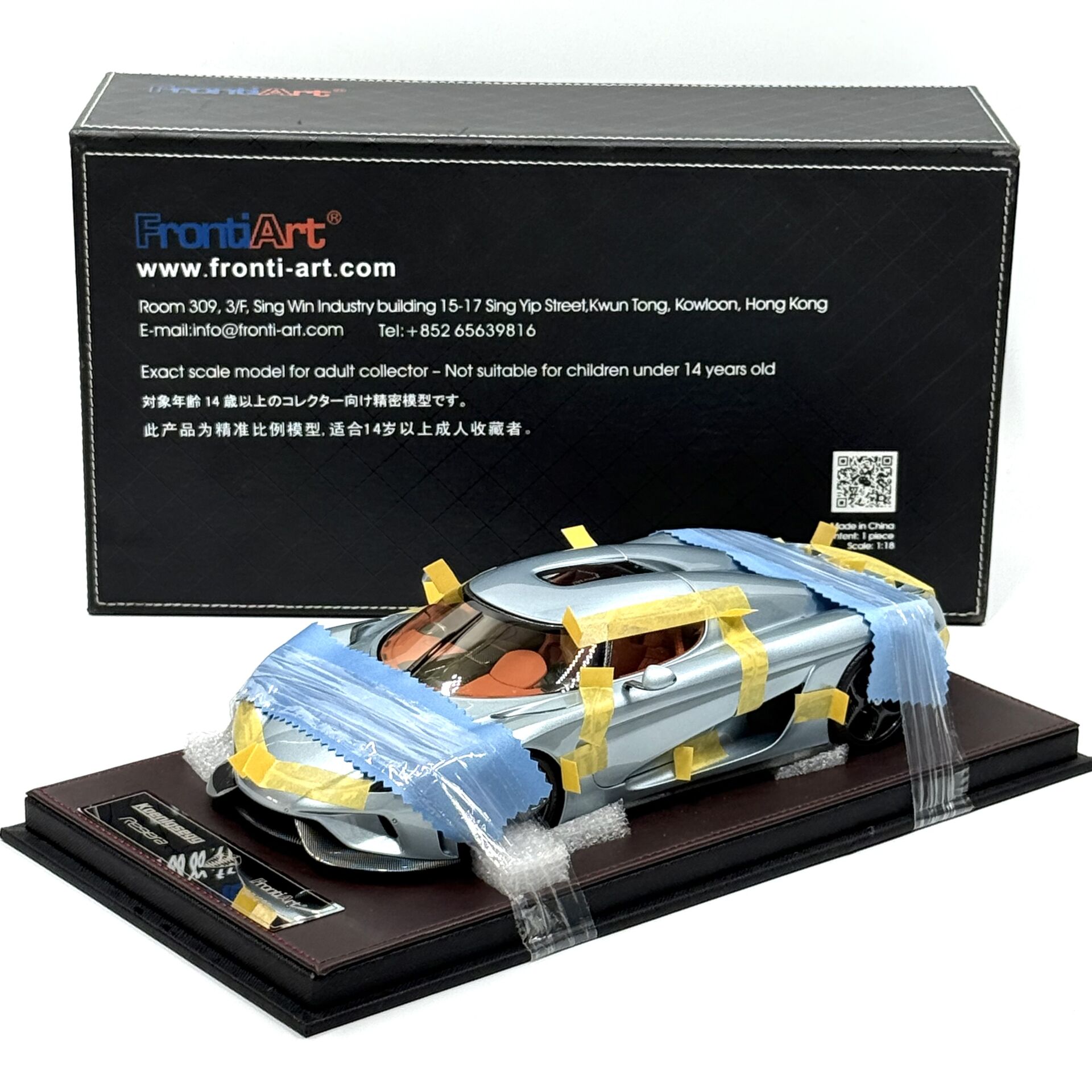 1:18 Koenigsegg Regera Open Close Açılır Horizon Blue-Fronti Art