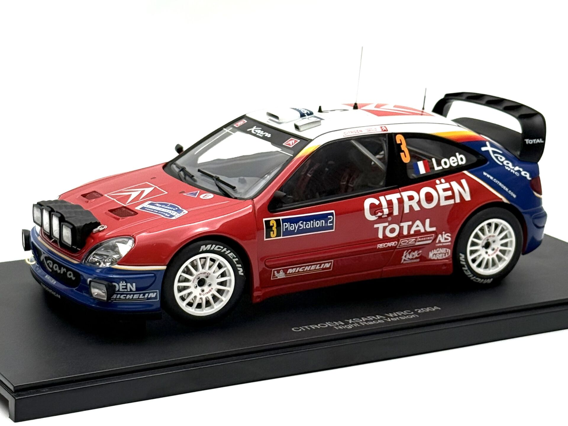1:18 Citroen Xsara 2004 Rally of France Night Version S.Loeb - Autoart