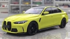1:18 BMW M3 G80 Sao Paulo Yellow 2024 - Minichamps
