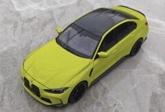 1:18 BMW M3 G80 Sao Paulo Yellow 2024 - Minichamps