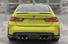 1:18 BMW M3 G80 Sao Paulo Yellow 2024 - Minichamps