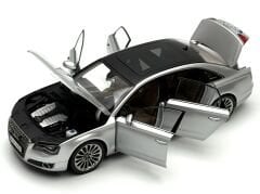 1:18 AUDI A8 Long W12 Ice Silver 2010 - Kyosho / Dealer