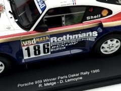 1:18 Porsche 959 Paris Dakar Rally Winner 1986 Rothmans - Spark