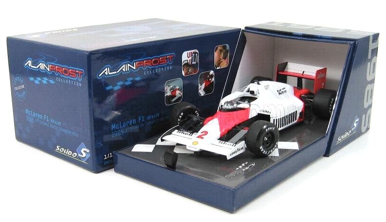 1:18 Mclaren TAG F1 MP4/2B Alain Prost World Champion 1985 - Solido