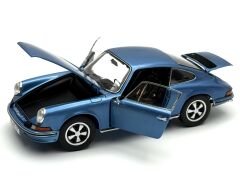 1:18 Porsche 911 S 2.4 Coupe Blue Met 1973 - Schuco