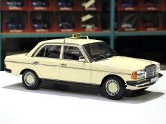 1:18 Mercedes-Benz 200 W123 Taxi Light Ivory 1980 - Norev