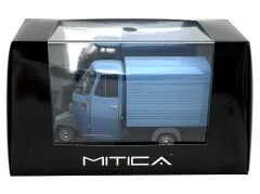 1:18 Ape Piaggio P501 Van Closed Blue Triportör - Mitica