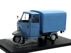 1:18 Ape Piaggio P501 Van Closed Blue Triportör - Mitica