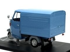 1:18 Ape Piaggio P501 Van Closed Blue Triportör - Mitica