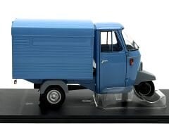 1:18 Ape Piaggio P501 Van Closed Blue Triportör - Mitica