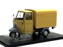 1:18 Ape Piaggio P501 Van Closed Yellow Triportör - Mitica