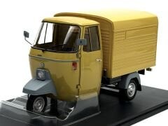 1:18 Ape Piaggio P501 Van Closed Yellow Triportör - Mitica