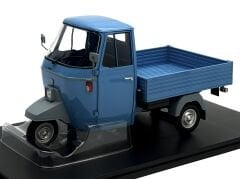 1:18 Ape Piaggio P501 Open Blue Triportör - Mitica