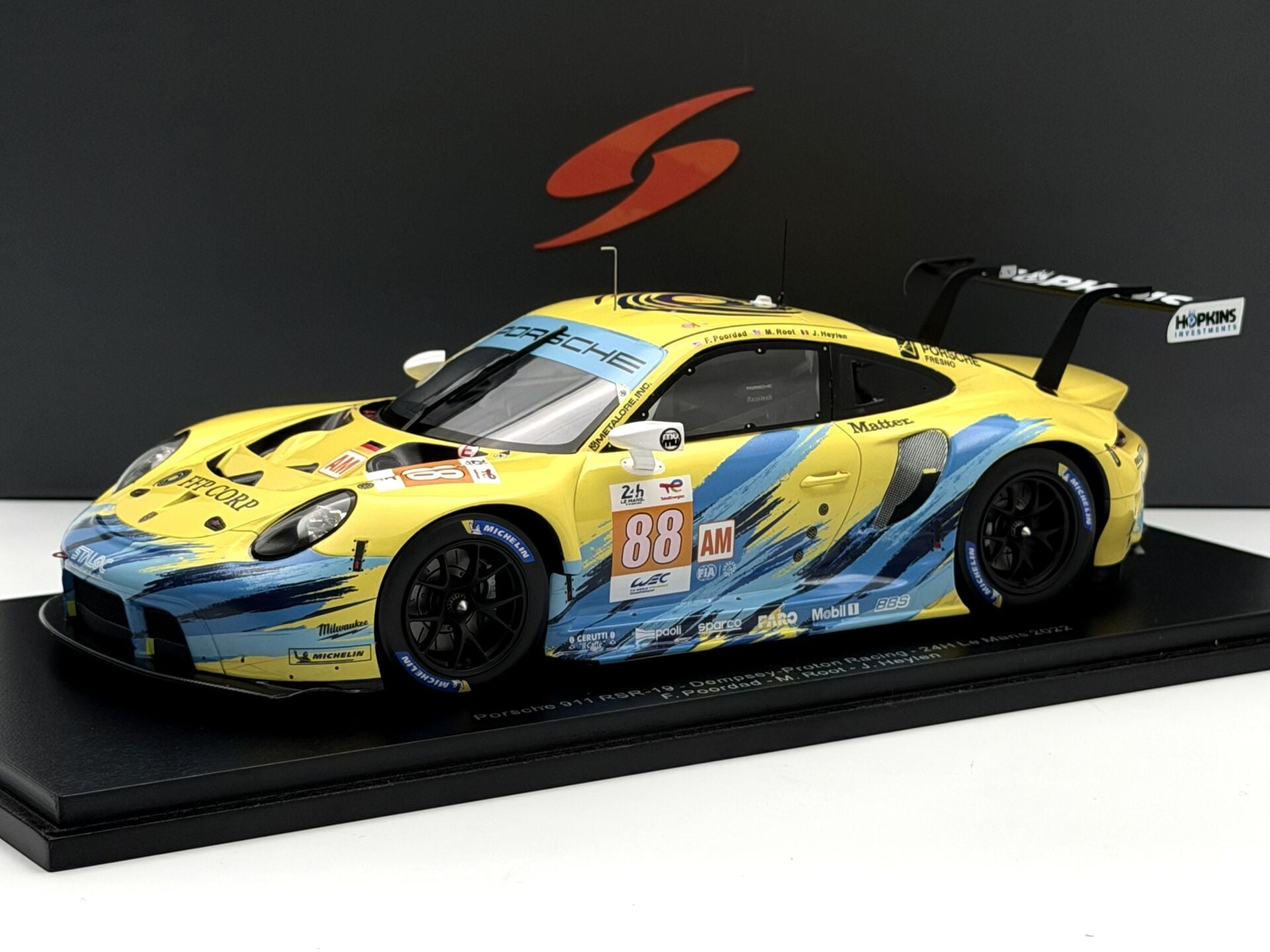 1:18 Porsche 911 991 RSR 2022 Le Mans  #88 - Spark