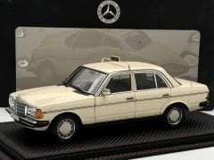 1:18 Mercedes-Benz 200 W123 Taxi Light Ivory 1980 - Norev
