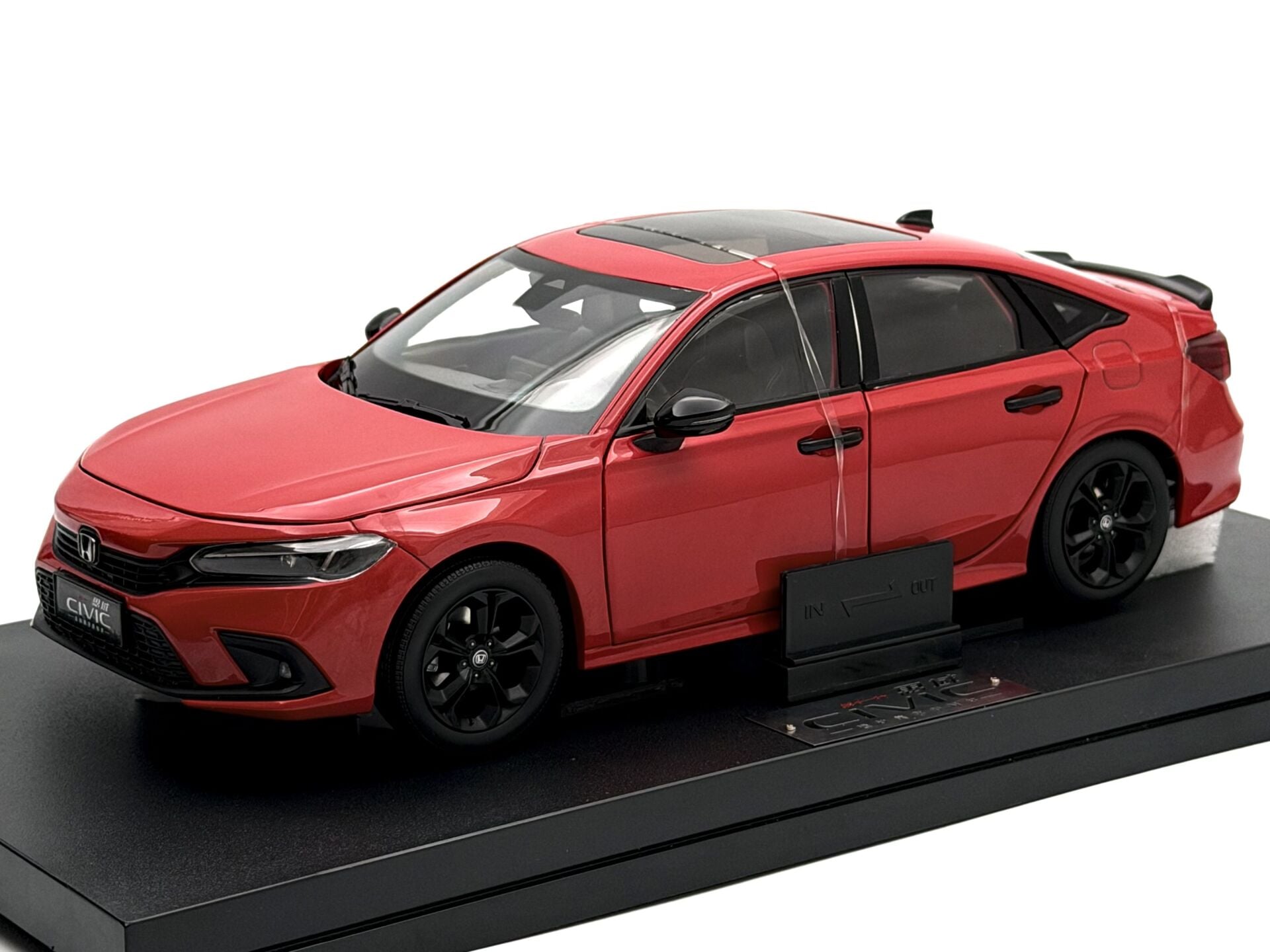 1:18 Honda Civic Sport Turbo FE1 11th Generation Red 2022 - Paudi