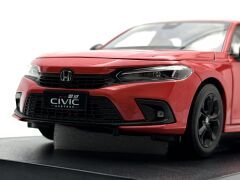 1:18 Honda Civic Sport Turbo FE1 11th Generation Red 2022 - Paudi