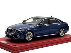 1:18 Mercedes-Benz S63 AMG W222 Blue/Silver - MK Miniatures