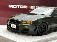 1:18 Nissan Skyline GT-R R34 Dark Green Customized - Motorhelix